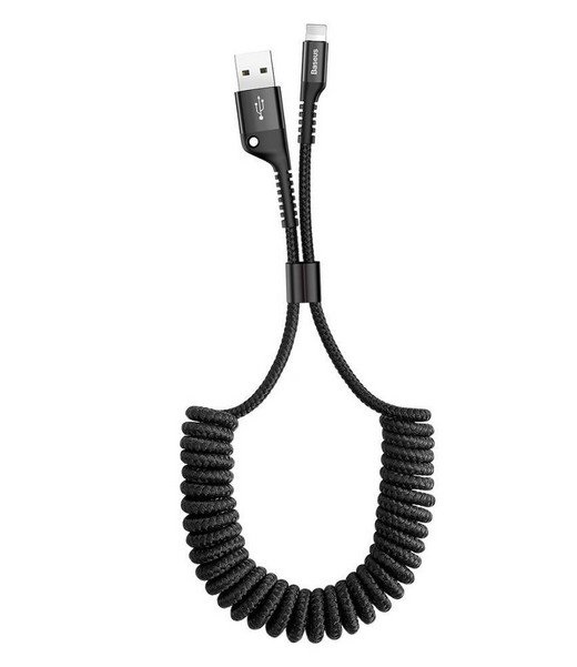 Baseus Fish eye Spring Data Cable Black