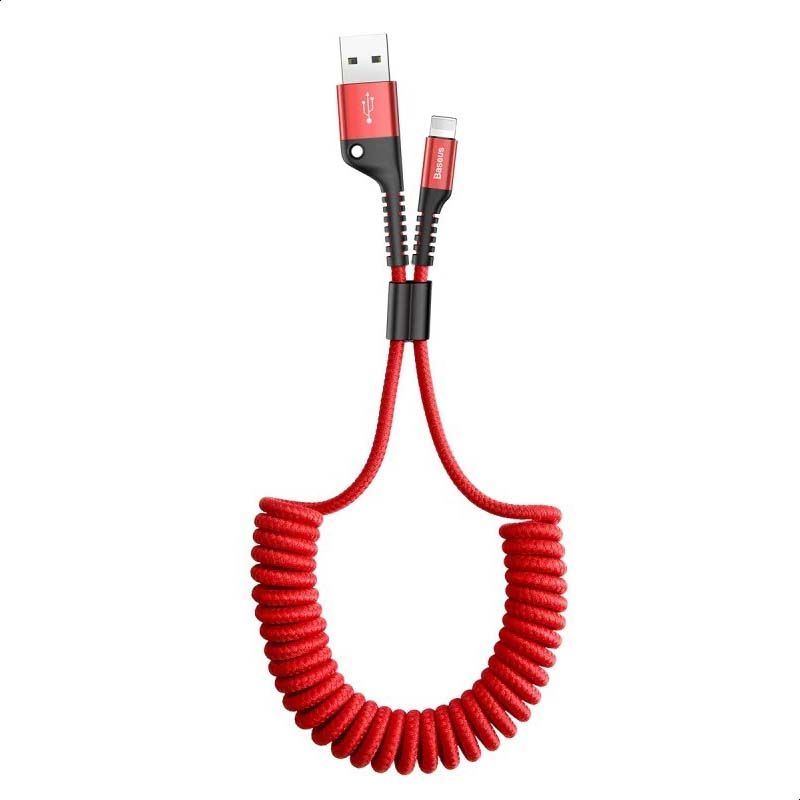 Baseus Fish eye Spring Data Cable Red