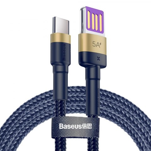 Baseus Cafule HW Quick Charging Data cable USB Double-sided Blind Interpolation For Type-C 40W 1m Gold blue