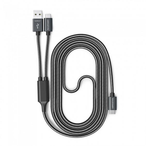 RAVPower CABLE 2 IN 1 BRAIDED TYPE C