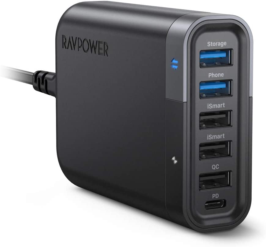 RAVPower 6-Port USB Charger Filehub