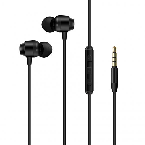 Energizer Metal Wired Earphones Black