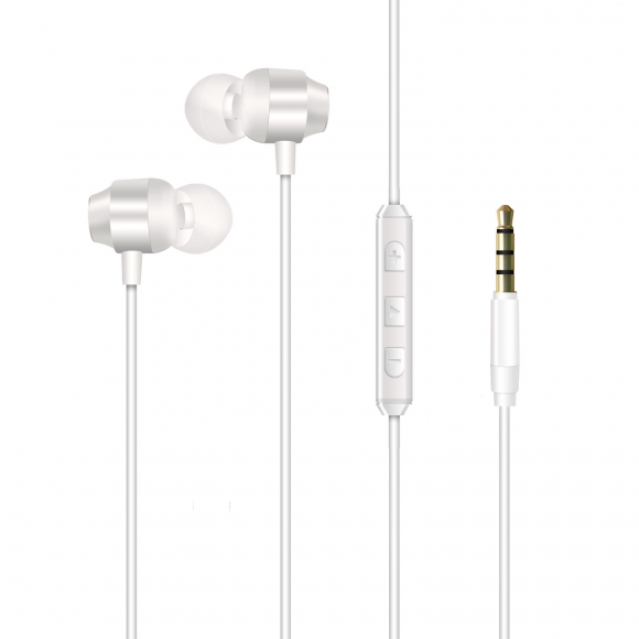 Energizer Metal Wired Earphones White