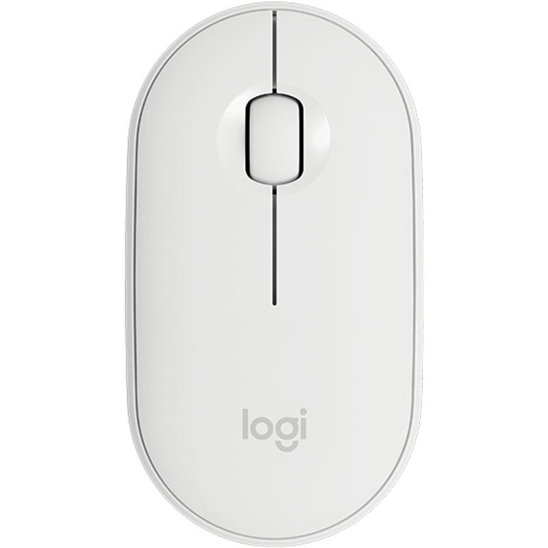 Logitech® Pebble M350 Wireless Mouse - OFF-WHITE - 2.4GHZ/BT