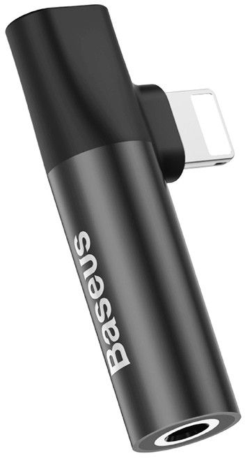 Baseus L43 Lightning (input) for Lightning female connectors + 3.5 mm female connector adapters Black