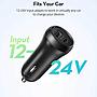 RAVPower 2-Pack PD Pioneer 30W 2-Port USB Car Charger Combo