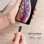 RAVPower 1M NYLON TYPE-C TO LIGHTNING CABLE - BLACK