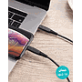 RAVPower 1M NYLON TYPE-C TO LIGHTNING CABLE - BLACK