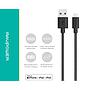 RAVPower 1.2m Nylon Yarn Braided Lightning Cable - Black